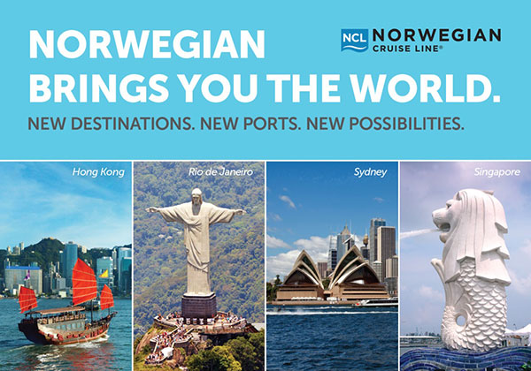 Norwegian Cruise Line lanserer nye spennende reiseruter. (C) Norwegian Cruise Line