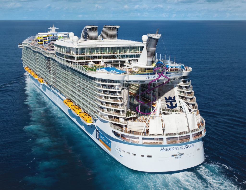 Harmony of the Seas bakfra, vi kan se hvordan sklien The Abyss blir seende ut